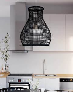 ODM Service Sustainable Seagrass Lampshade Decorative Woven <b>Ceiling</b> <b>Light</b> Shade Manufacturer - Product Image 2