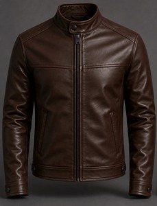 Veste en cuir de haute qualité pour hommes, très élégante et stylée - Product Image 1
