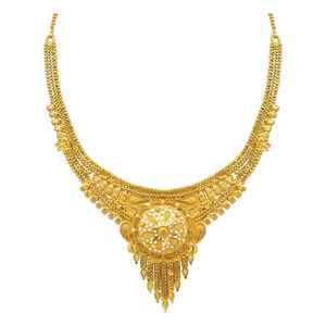 สร้อยคอทองเหลืองชุบทอง 14K 18K 24K แบบกล่องลายดอกไม้สั้น ดีไซน์ดั้งเดิม ชุดเครื่องประดับแฟชั่นสำหรับผู้หญิง ขายส่ง - Product Image 4