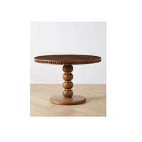 Plateau à gâteau en bois naturel pour présenter les gâteaux de mariage, les pâtisseries, les desserts et les friandises