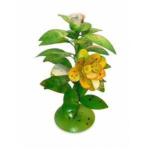 Luxury Metal Floral Candle <b>Holder</b> Handmade Iron Flower Design <b>Tealight</b> Candle Stand Decorative Tabletop Centerpiece for Home - Product Image 1