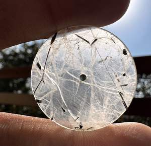 <b>Black</b> Rutile <b>Watch</b> Dial Size 31.50 mm Loose <b>Watch</b> Accessories Stone Dial Handmade Gemstone <b>Watch</b> Dial - Product Image 2