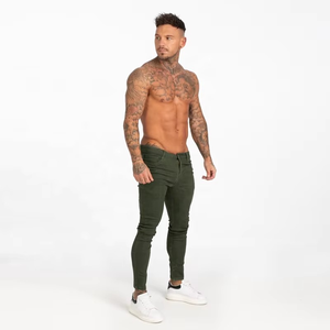 Pantalones de Hombre Gingtto, Jeans Ajustados de Mezclilla, Pantalones para Hombre - Product Image 6