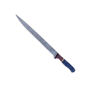 Couteau à fileter traditionnel multi-usages en acier au carbone forgé à la main Ahmad Fabric, manche en bois ambidextre, finition mate, 7 pouces, 2,5 mm - Product Image 2