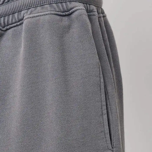 <b>Men's</b> Casual Streetwear Baggy Sweatpants Custom Logo Vintage Acid Washed Wide Leg Flare <b>Trouser</b> 100% Cotton Canvas Made Pakistan - Product Image 5
