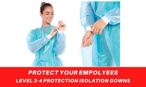 Le Bangladesh a fabriqué des robes d'isolement imperméables jetables certifiées de niveau 3 4 à faible coût de qualité supérieure poignets tricotés en PP PE enduits de film - Product Image 6