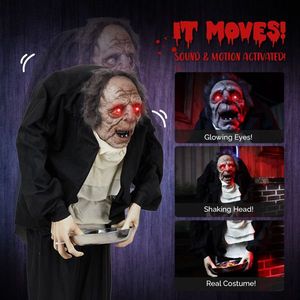 Decorazione di Halloween da 1,5 m con Personaggio Maschile in Piedi, Decorazioni Premium per Halloween - Product Image 6