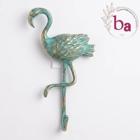 Poignée de meuble en laiton en forme de flamant rose, style artisanal traditionnel, écologique, réglable et durable, pour armoire