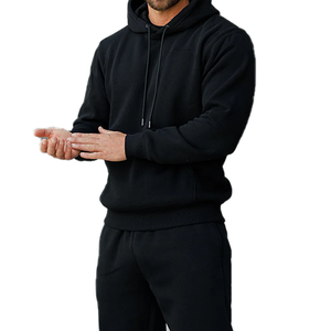 Unisex Regular 100% Cotton Fleece Windproof Printed Tracksuit Set Breathable Solid Hoodie Jogger <b>Pants</b> Loungewear Customizable - Product Image 5
