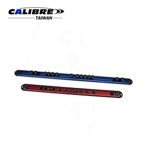 Organizador de Rieles Magnéticos de Aluminio para Llaves de Vaso de 1/4", 3/8" y 1/2" con Clips Redondos de Bloqueo Giratorio, para Uso Industrial y Bricolaje (OEM) - TAIWAN CALIBRE - Product Image 3