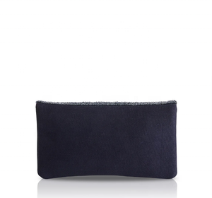 <b>Navy</b> Beaded <b>Clutch</b> NANTUCKET Gold Summer Fashion Women's <b>Clutch</b> Elegant Beaded Coin Pouch with Zip Wallet Birthday Gift - Product Image 3
