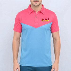 Nouvelle mode streetwear pour hommes, chemise à manches courtes en polyester/coton, couleur unie, logo brodé personnalisé - Product Image 1