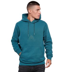 Pull à capuche 100% coton mélangé pour hommes, vêtements de rue personnalisés avec coupe régulière, design uni et vierge - Product Image 1