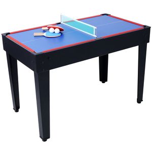 Tavolo Multigioco 5-in-1 per Sport Indoor Nero/Rosso: Biliardo, Hockey da Tavolo, Calcio Balilla, Ping Pong, Pallacanestro - Product Image 3
