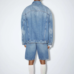 Fabricant pakistanais, shorts en denim de coton de haute qualité, sublimation personnalisée, légers et respirants, ensemble de shorts en denim - Product Image 5