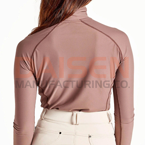 Camiseta Deportiva Ecuestre para Mujer, Manga Larga, Tejido Transpirable, Diseñada para Comodidad y Flexibilidad al Montar - Product Image 3