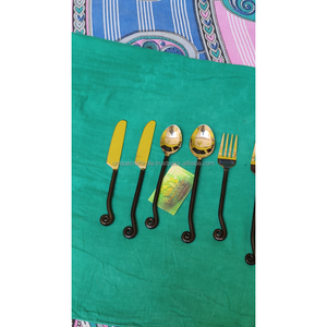 Silver Wavy Twig Handle Cutlery Set Stainless Steel <b>Spoon</b> Fork Knife Tableware Wholesale Custom Fine Dining Home Kitchen Decors - Product Image 5