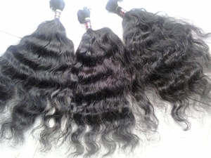 Extensiones de Cabello Humano Remy Virgen Indio Más Vendidas, Color Natural, Ondulado, Doble Trama a Máquina, Puntas Gruesas, Paquete de 4 oz, Siete Unidades - Product Image 4