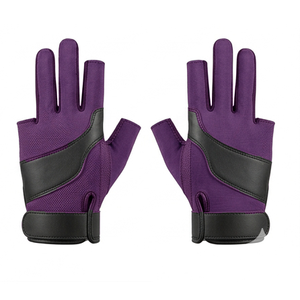 Gants de snooker pour droitiers et gauchers, prix bas, gants d'entraînement mi-doigts pour hommes, gants de billard personnalisés à 3 doigts - Product Image 1