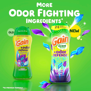 น้ำยาเพิ่มกลิ่นหอมในน้ำซักผ้า Gain Odor Defense กลิ่น Super Fresh Blast ขนาด 26.5 ออนซ์ 2 in 1 ให้ความสดชื่นพร้อมปกป้องจากกลิ่นไม่พึงประสงค์ - Product Image 1
