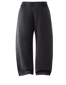 Vintage Street Wax Printing Acid Washed Wide Leg Sweatpants Pure Cotton Worn Out Curved Knife Joggers Pants Men Oversized - Product Image 6