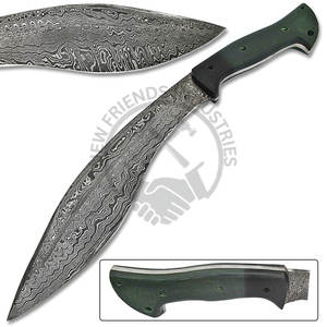 Nouvelle édition personnalisable de couteau de survie en acier Damas de 15 pouces avec manche en bois Micarta, meilleur couteau de camping, de chasse et de plein air - Product Image 2