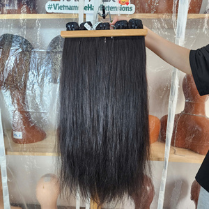 ผมตรงเวียดนามแท้ 100% ผมมนุษย์บริสุทธิ์และผมดิบ  แบบตรงธรรมชาติ สีดำธรรมชาติ - Product Image 2