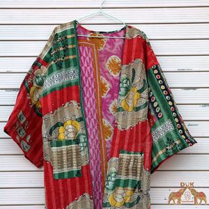 Nouvelle veste d'hiver vintage à motif floral kantha, kimono de style bohème, manteau kantha vintage, Offre Spéciale - Product Image 5