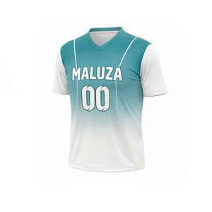 Maillot de baseball personnalisé de haute qualité, uniforme d'équipe par sublimation, t-shirt de sport respirant à dégradé avec logo, nom et numéro - Product Image 3