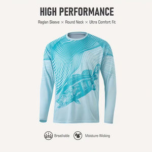 Camiseta de Manga Larga con Cuello en V para Hombre, Corte Regular, Verano, 100% Poliéster, Ecológica, Secado Rápido, Impresión por Sublimación, Superventas - Product Image 4