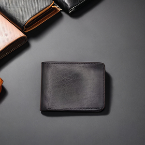 Carteras Cortas de Diseño Elegante para Hombre, de Cuero Genuino de Primera Calidad, con Protección RFID, Cierre Plegable Delgado, Venta al Por Mayor, OEM - Product Image 1