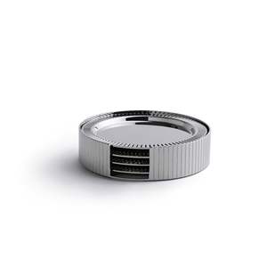 Juego de Posavasos de Latón Plateado de Primera Calidad, Posavasos de Metal Hechos a Mano, Juego de Posavasos de Lujo para Mesa, Posavasos de Latón de Diseño, Posavasos de Latón Sólido - Product Image 1