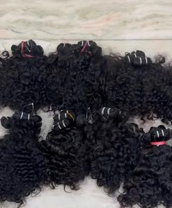 Extensions de cheveux humains vierges bouclés naturels de qualité supérieure sans emmêlement sans perte de faisceaux bouclés longue durée usine de qualité d'exportation - Product Image 3