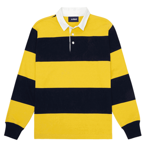 Maillot de rugby personnalisé avec logo, manches courtes, style classique old school, pour homme, 100% coton, poids lourd 300g, résistant - Product Image 3