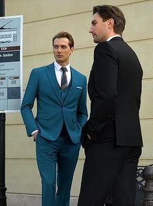 Luxury Mens Wedding <b>Suit</b> Pant Coat Formal Slim Fit Groom Tuxedo set - Product Image 3