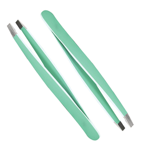 Professional Pointed Tip Eyebrow Tweezers <b>Squared</b> Stainless Steel Durable For Precise Hair Removal with High and Good Quality - Product Image 1