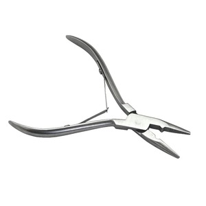Ametrine Surgical Luxury 1 PCS Silver Stainless Steel Clamp Hair Extension <b>Plier</b> <b>Set</b> Small Grooves Keratin Hair Extensions Tools - Product Image 3