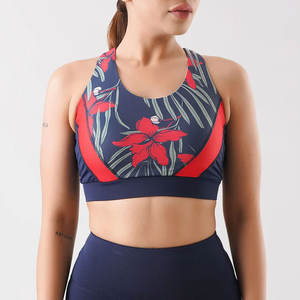 Soutien-gorge de sport pour femme, haute qualité, respirant, col en U, bretelles réglables à l'avant, maintien élevé, Spandex/Nylon, très vendu - Product Image 1