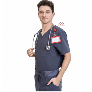 Uniformes unisex multicolores suaves de la enfermera del hospital de la tela de Oxford con logotipo personalizado OEM - Product Image 2