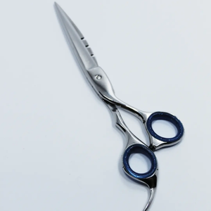 Tijeras Profesionales para Cortar Cabello Liso, Hechas a Mano, de Acero Inoxidable, con Filo de Cuchilla, para Hombres, Mujeres y Peluqueros - Product Image 1