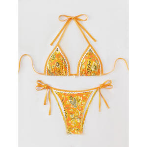 Ensemble de maillots de bain bikini sexy taille standard pour la plage, prix de gros, ensembles de bikinis pour femmes, soutien-gorge et culotte - Product Image 6