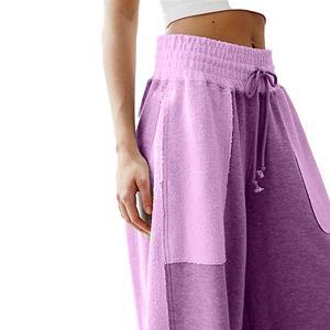 Pantalones Deportivos de Mujer con Parches, Cintura Elástica, Tela de Felpa, Largos, Casuales, con Bolsillos Elásticos, para Todas las Temporadas - Product Image 5