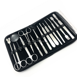 Juego de Instrumentos Quirúrgicos de Acero Inoxidable, Tijeras Médicas Manuales, Pinzas, Sonda, Mango de Bisturí, Kit de Primera Clase, Certificado CE - Product Image 3