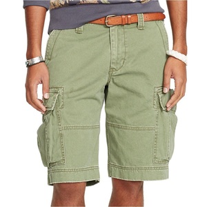 Good Quality Customized Men's Cotton <b>Cargo</b> <b>Shorts</b> Summer Casual Style <b>Long</b> Knitted Canvas Fabric Straight Work Pocket for Export - Product Image 1