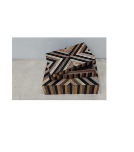 Cajas de Joyería de Madera MDF y Resina Hechas a Mano de Lujo con Diseño de Incrustaciones Florales para Regalo de Boda, Organizador de Almacenamiento con Cierre de Seguridad - Product Image 5