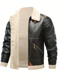 Chaqueta de cuero para hombre, diseño único, superventas, precio económico, chaqueta de invierno elegante y ajustada de alta fabricación para hombre - Product Image 5