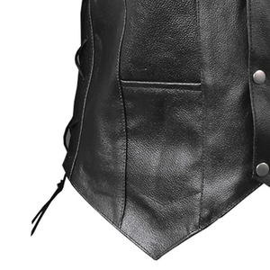 Chaleco de Cuero Genuino para Motociclistas, Ropa para Clubes de Motociclismo con Construcción Duradera y Comodidad - Product Image 3