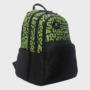 Sac à dos scolaire numérique Arctic Fox vert - Imperméable, grande capacité, design tendance de dessin animé - Product Image 2
