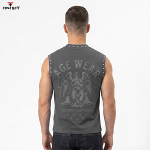 2026 High Quality 100% Cotton Gym Fitness <b>Tank</b> <b>Top</b> Custom Breathable Quick Dry Anti-Pilling Summer Workouts Casual Knitted - Product Image 2