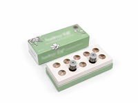 Emballage cadeau haut de gamme personnalisé, boîte rigide avec boîte intérieure, laminage mat, logo UV spot offset pour dispositif médical haut de gamme